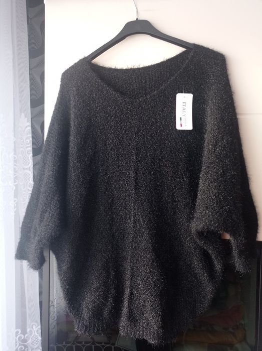 Sweterek damski włoski moher nowy biust 125