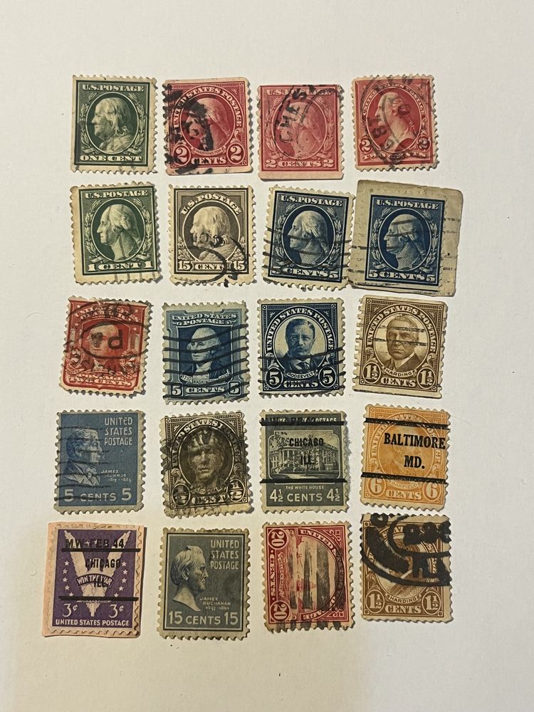 20 selos estados unidos