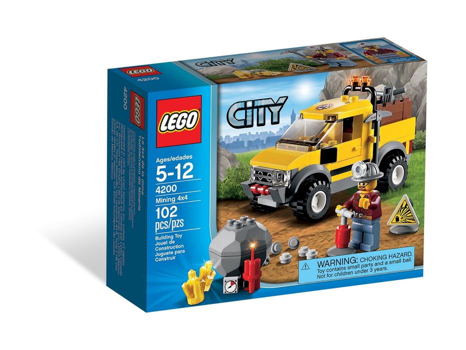 UNIKAT! LEGO CITY 4200 - Nowy zestaw Górniczy Wóz Terenowy.