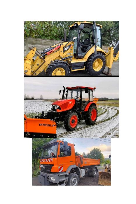Odśnieżanie/ Wywóz śniegu/ Koparka