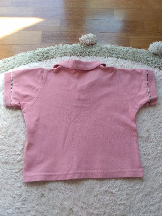 Koszulka polo Burberry dla dziewczynki rozmiar 24-36m jak nowa polówka