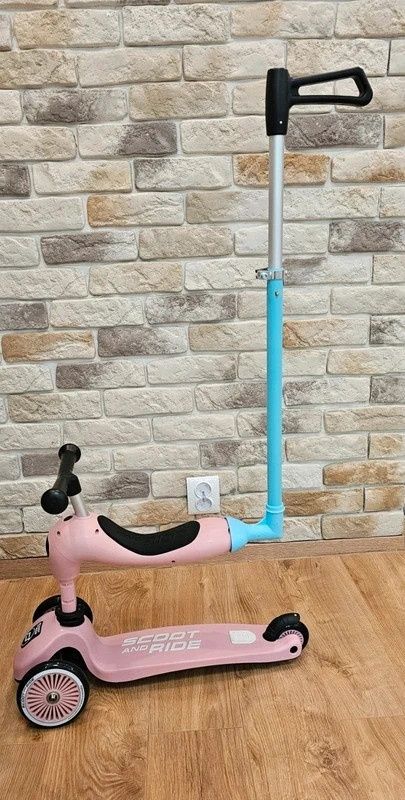 Popychacz kij drążek do hulajnogi Scoot and Ride Niebieski