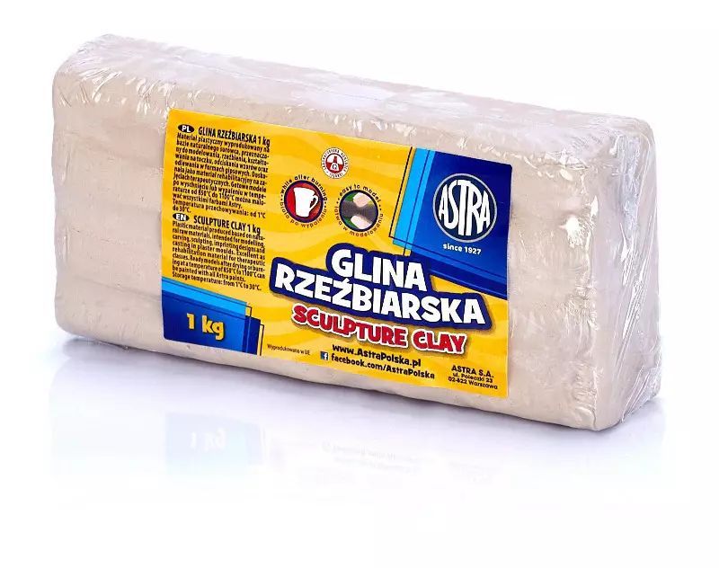 Glina rzeźbiarska, 1kg. Astra. Nowy Produkt