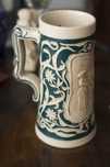 Stary kufel ceramiczny dla kolekcjonera