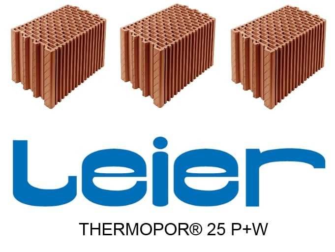 LEIER THERMOPOR 25 cm pustak ceramiczny 250 x 375 x 238 mm woj.łódzkie