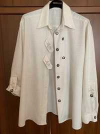 Женские сорочки-блузы, размер 54, состав ткани лен