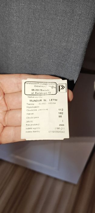 Nowy mundur służbowy letni gabardyna SW Służba Więzienna