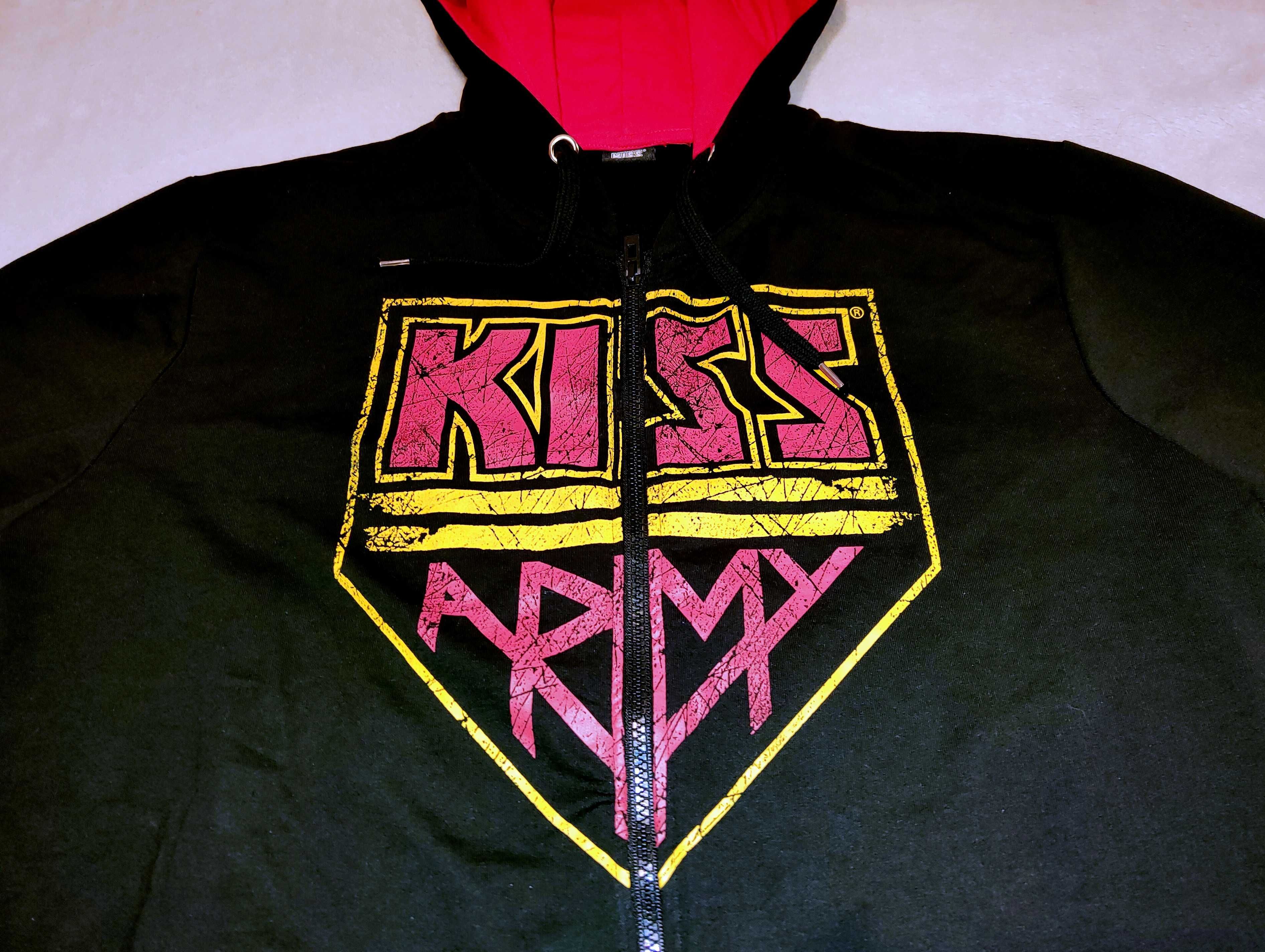 KISS bluza muzyczna kolekcjonerskie z kapturem Licencjonowana XXL
