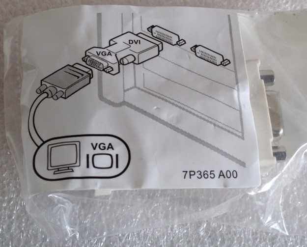 Dell DVI-A (Single Link) to VGA Adapter (NEW)64286318457730122