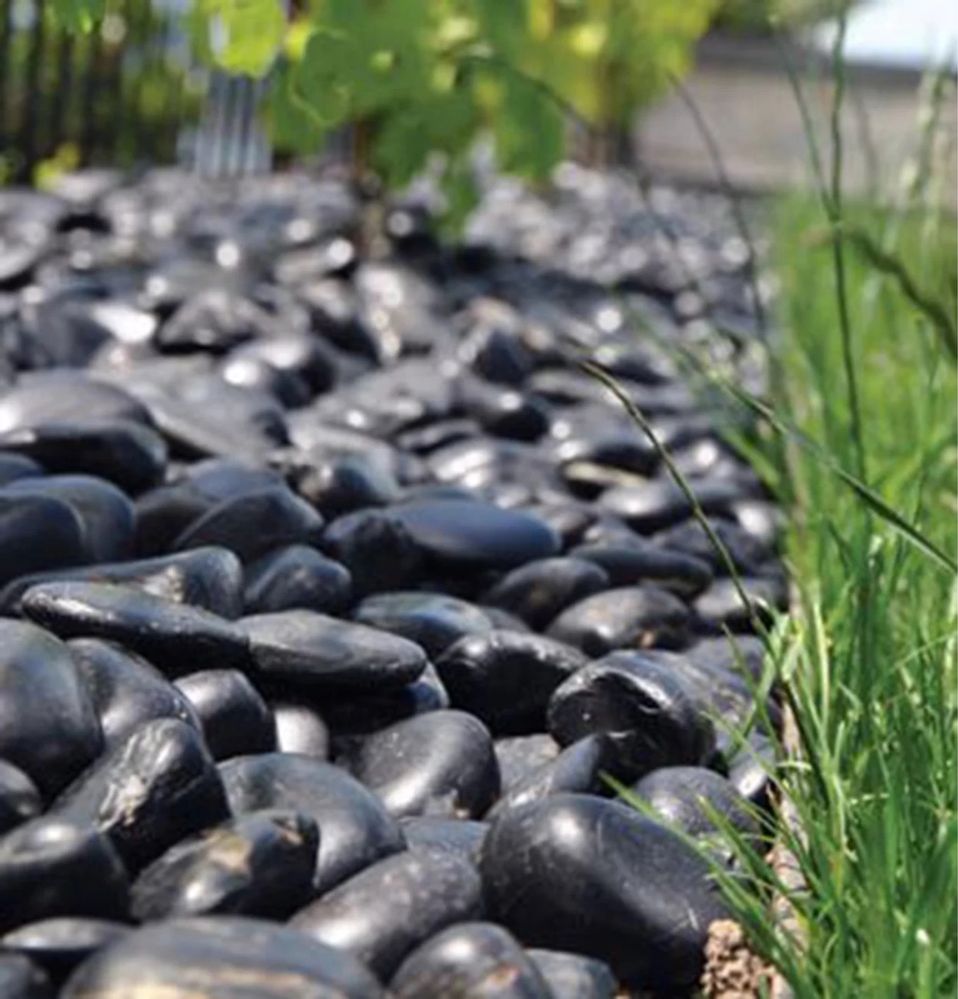 CZARNY OTOCZAK POLEROWANY Kamień Akwarium Masażu Nero Polished Stone