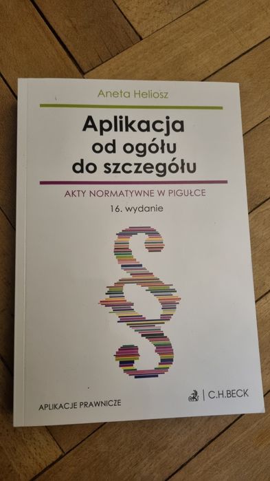Aplikacja od ogółu do szczegółu. Akty normatywne w pigułce.