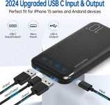 Power Bank 10 000 mAh 2 wyjściami USB 2.4 A i wejściem USB C [2350]