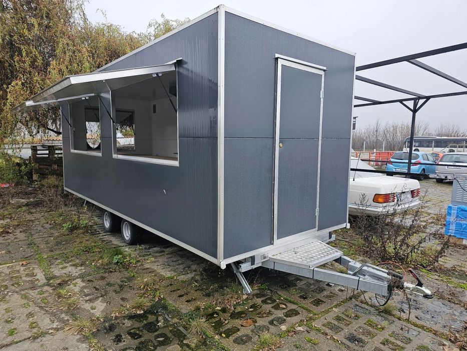 Fabrycznie nowa OD RĘKI przyczepa gastronomiczna 6x2.3 m 2025 reje VAT