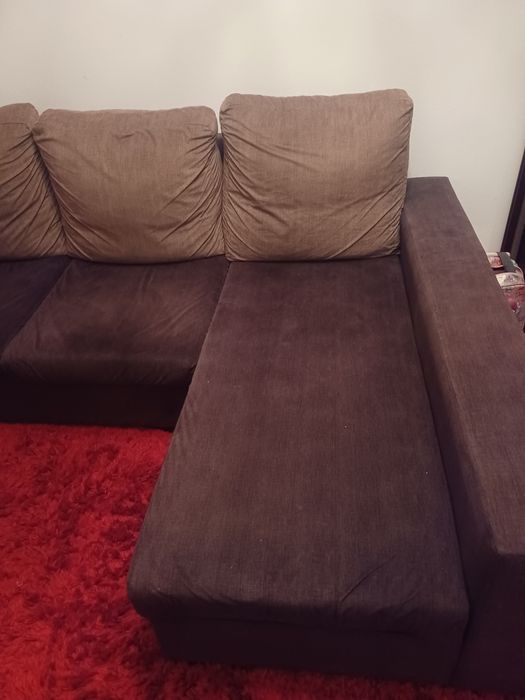 Sofá como novo com 2 puf