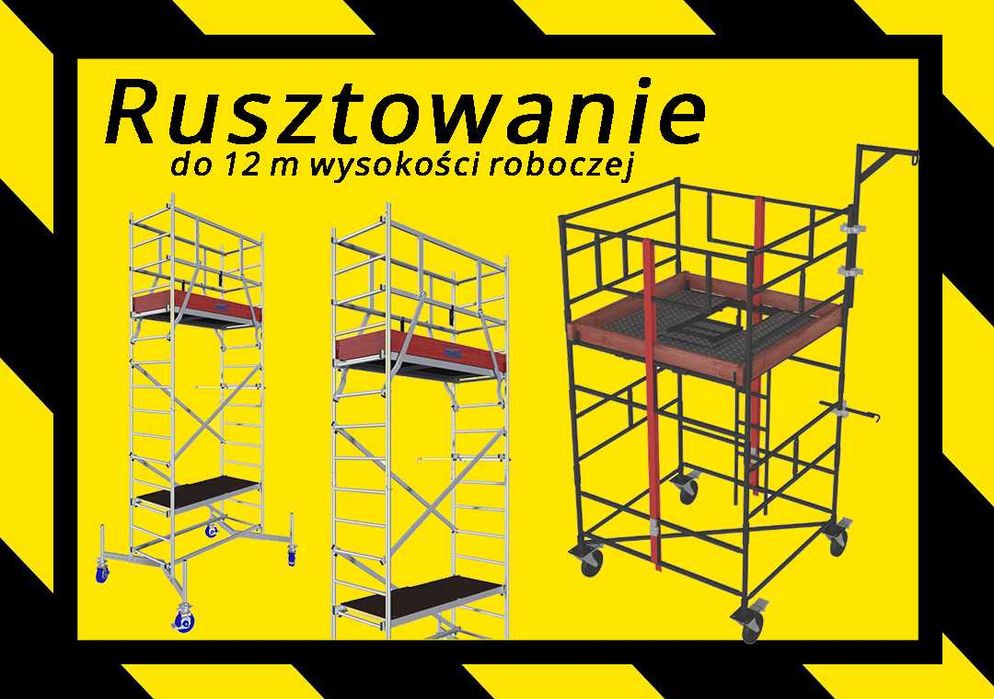 rusztowanie aluminiowe, warszawskie wynajem , faktury VAT