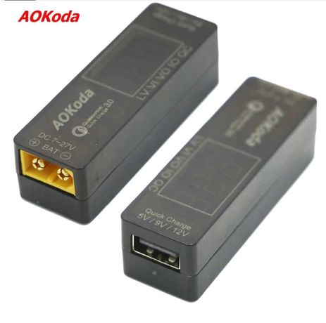 AOKoda QC3.0 Quick Charger Lipo Battery To USB Адаптер ковектер