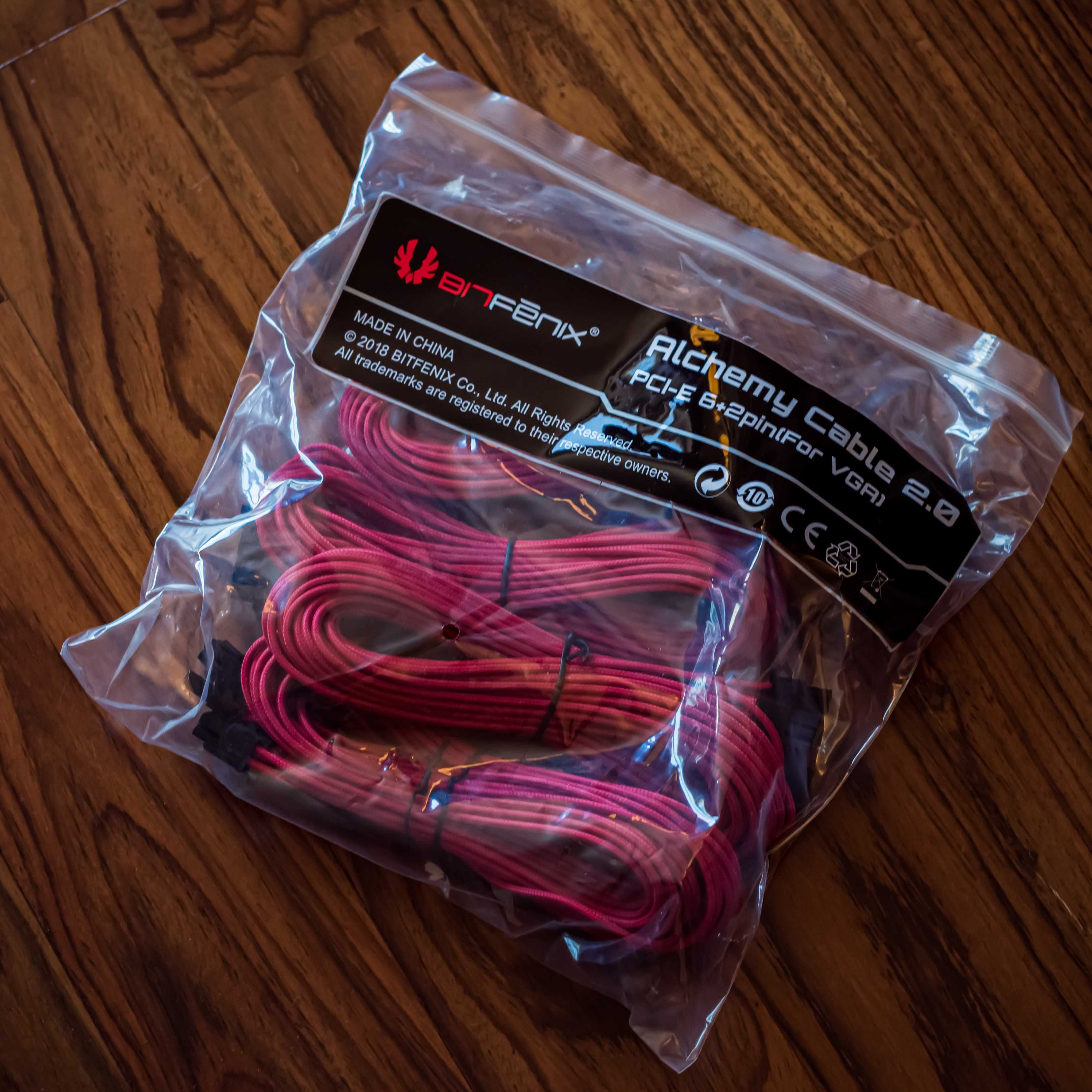 BitFenix Alchemy 2.0 PSU Cable Kit BQT-Series DPP Czerwone