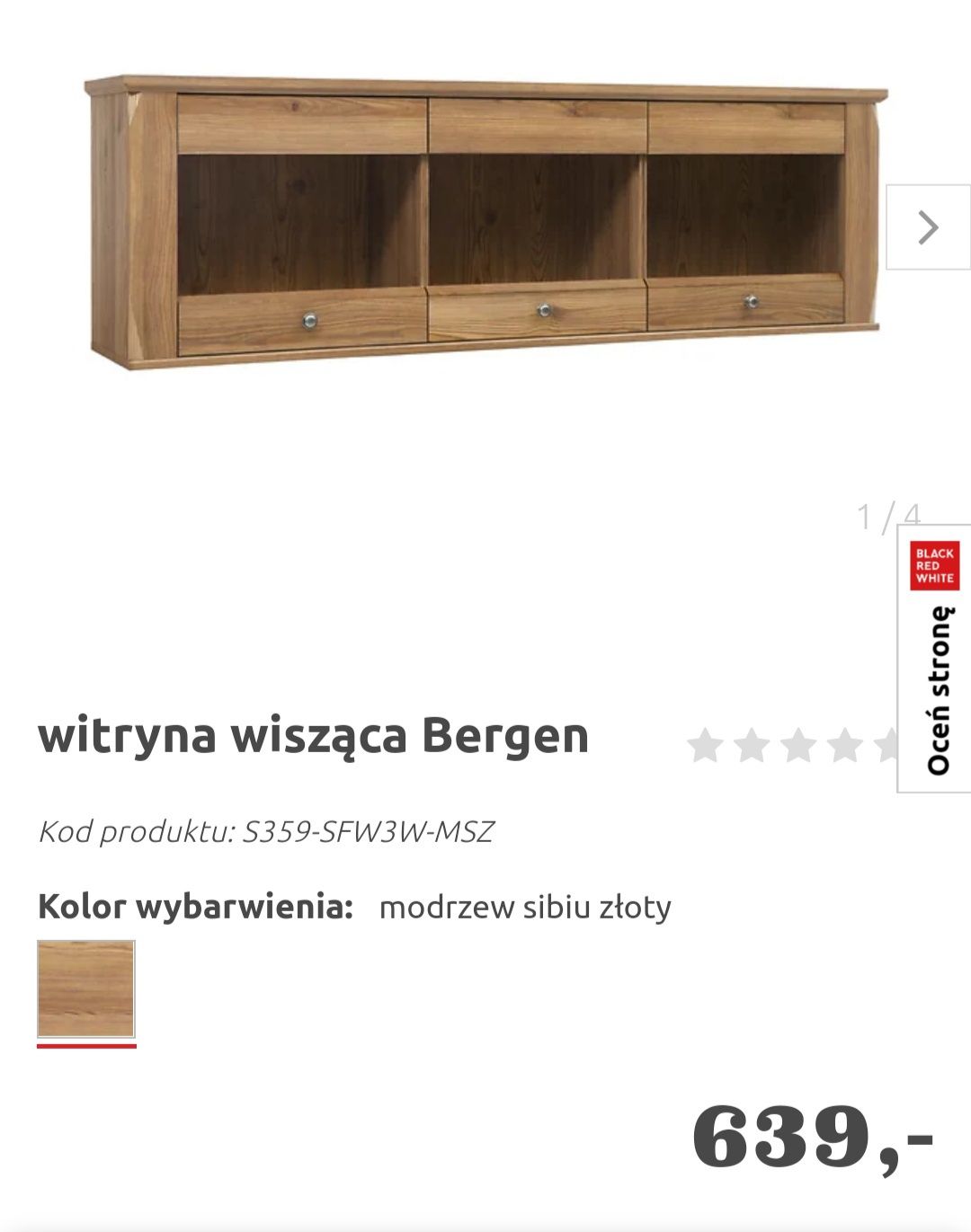 Witryna wisząca Bergen BRW