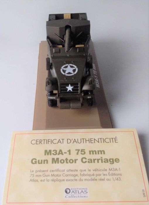 M3A1 com canhão de 75mm, USA, II guerra mundial. Ver descdrição
