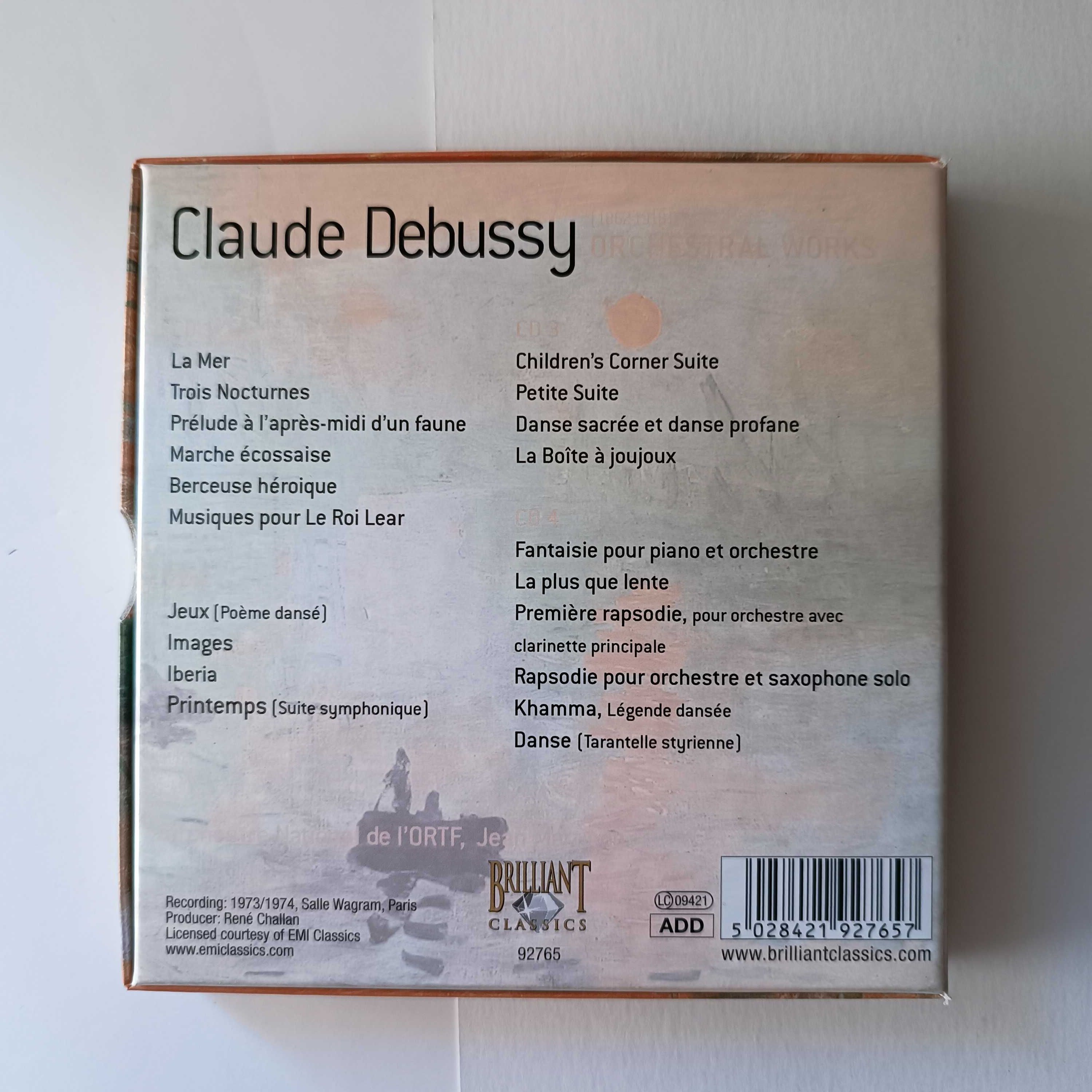 DEBUSSY - Complete Orchestral Work - BOX 4CD