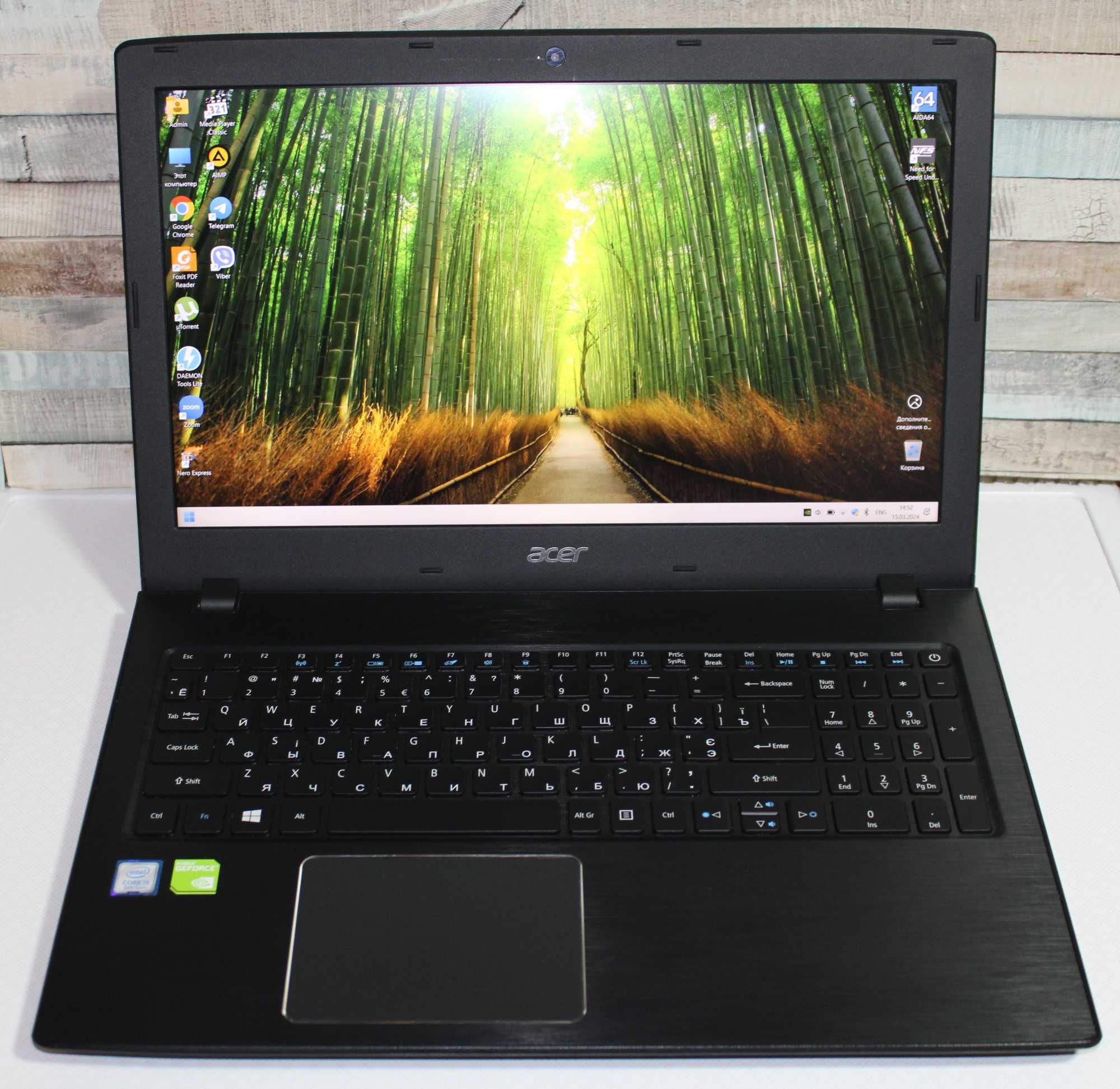 Игровой Acer Aspire E5-576G i5-8250U/16Gb/512Gb NVMe/GeForce MX150/FHD