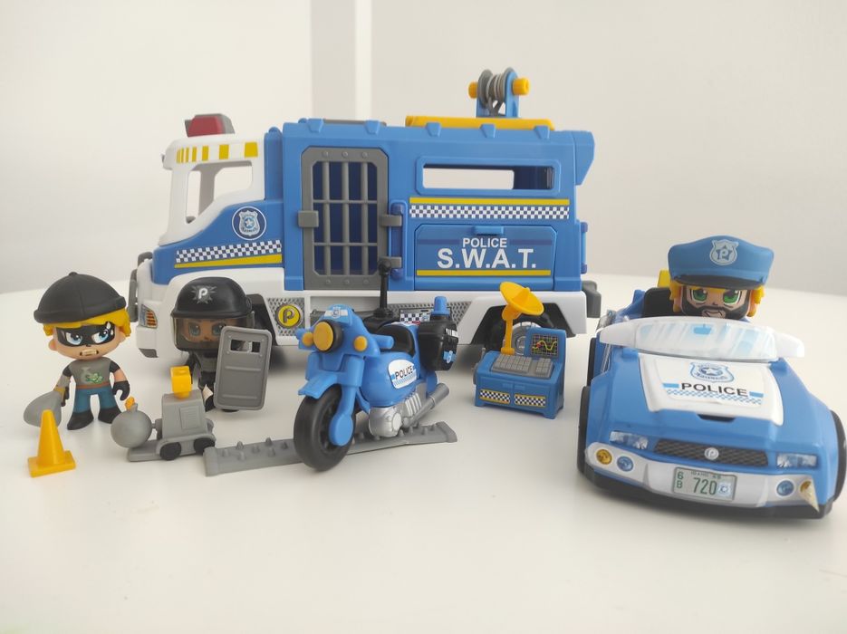 Pinypon Action - Camião, carro e mota