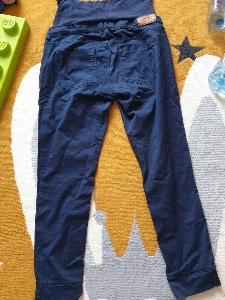 Spodnie ciążowe z materiału Esprit rozmiar 42