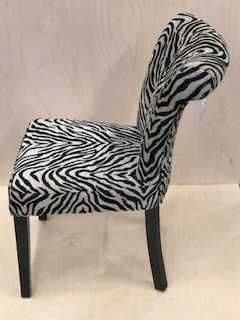 NOWE krzesła w stylu glamour – komplet 6 sztuk – wzór zebra – HIT!
