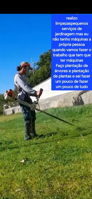 realizo pequenos serviços de jardinagem