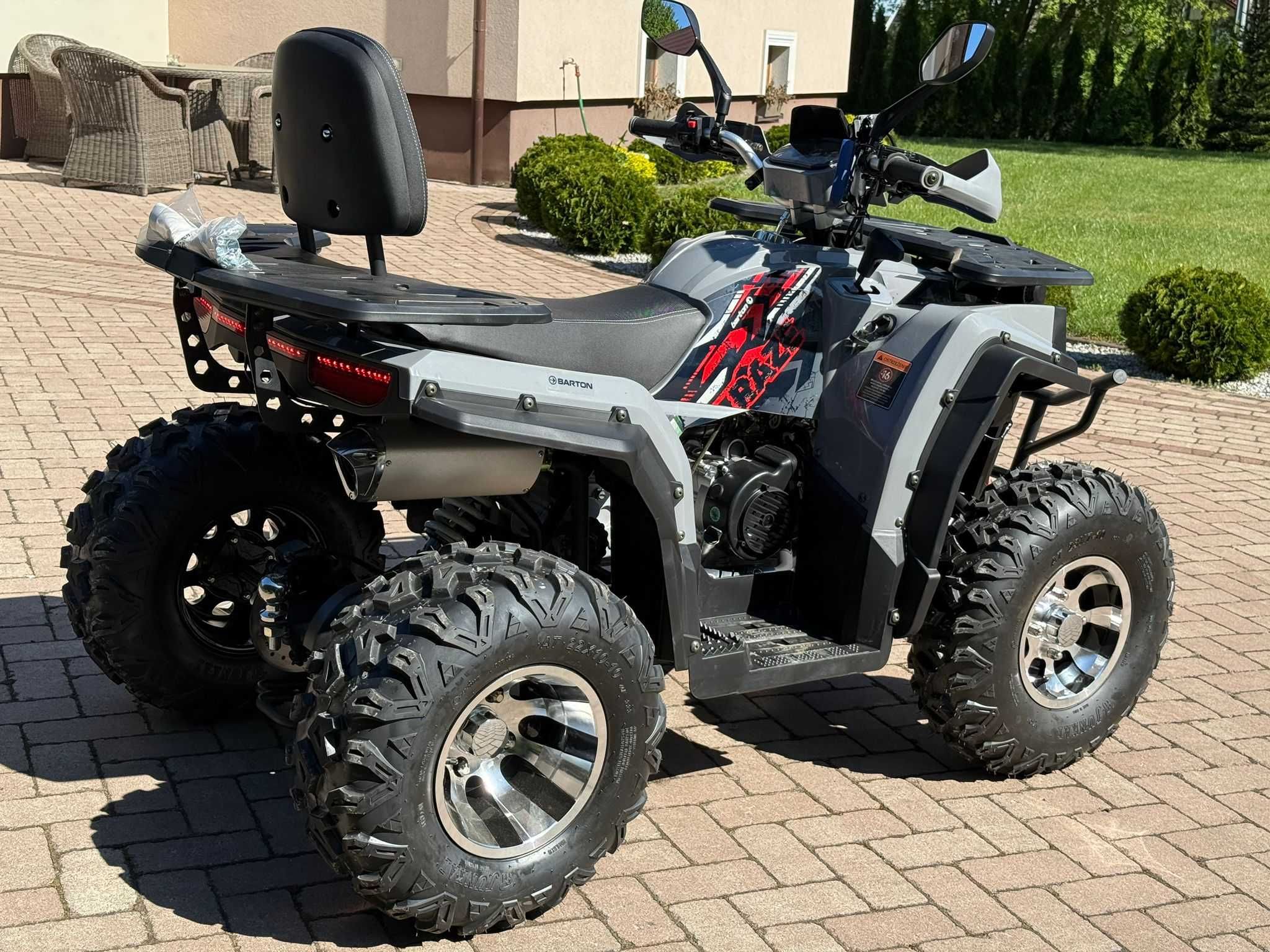 ! PROMOCJA ! Duży Quad Barton Raze 200 WYCIĄGARKA FULL LED