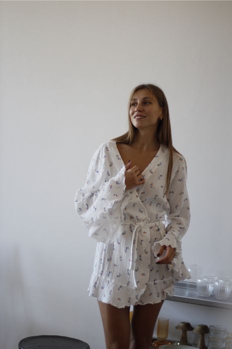 Халат для дому, жіночий, домашній одяг