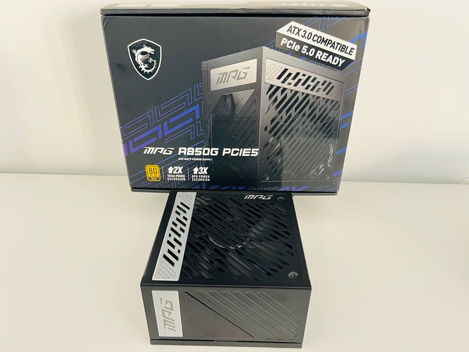 Fonte de Alimentação ATX MSI MPG A850G PCIe 5 850W 80 Plus Gold