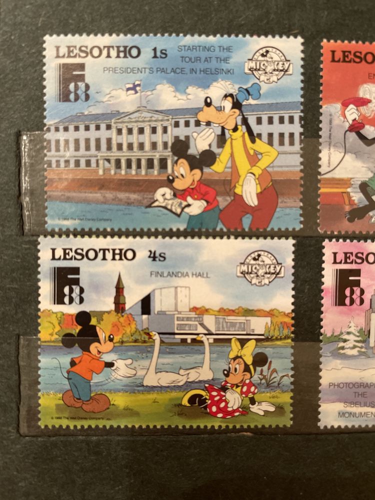 Znaczki pocztowe - LESOTHO - Mickey