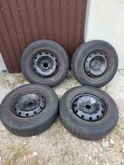 Opony zimowe Continental 195/65 R15 + felgi x 4 szt