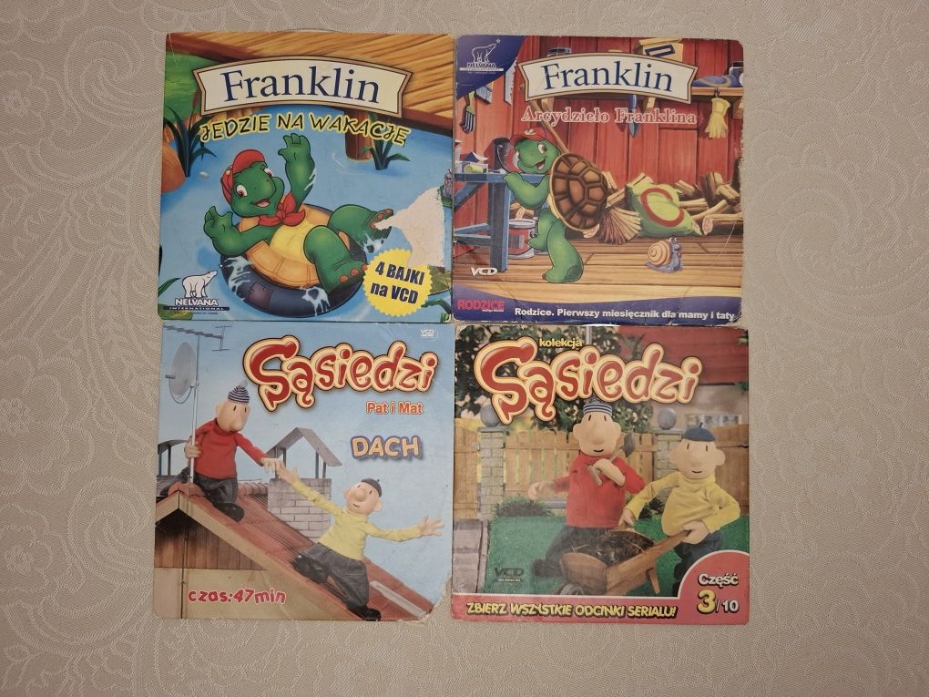 Płyty VCD Sąsiedzi i Franklin