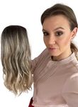 Topper  długi falowany bez grzywki jak naturalny -salon peruk