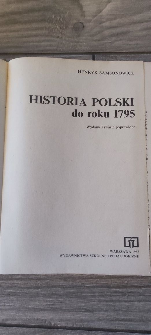 Książka historia Polski do roku 1795