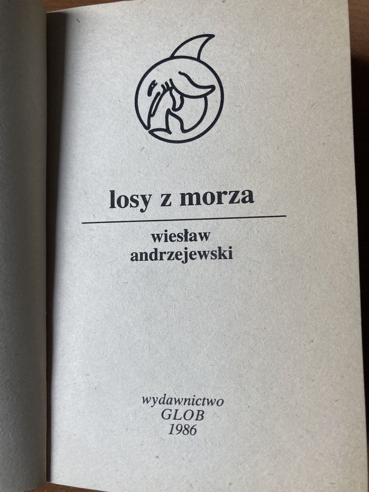 Książka pt,,Losy z morza”1986 rok