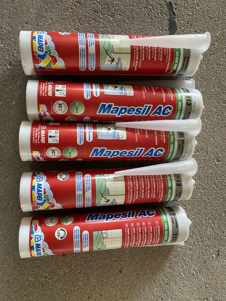 Silikon mapei szary 15 sztuk 250zł