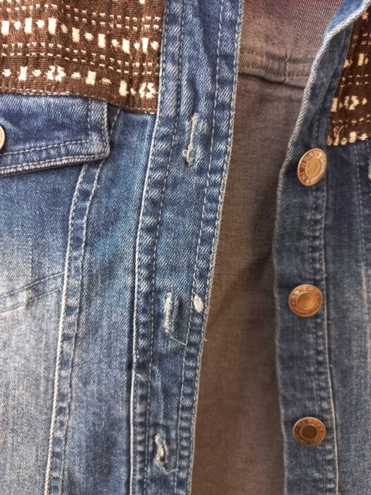 Kurtka jeansowa ze wzorkiem marki Sinsay rozmiar S