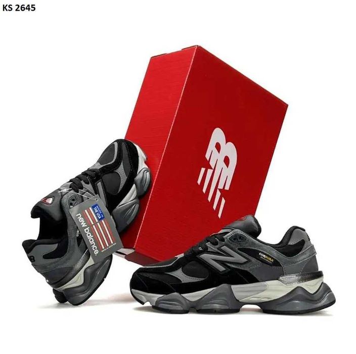 Мужские кроссовки New Balance 9060 "Black Gray" Cordura 41-46