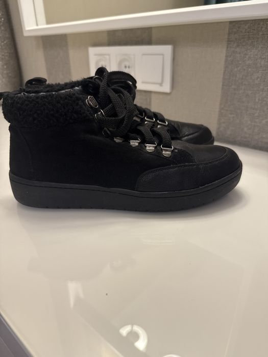 Черевики шкірі + замш устілка 24.5