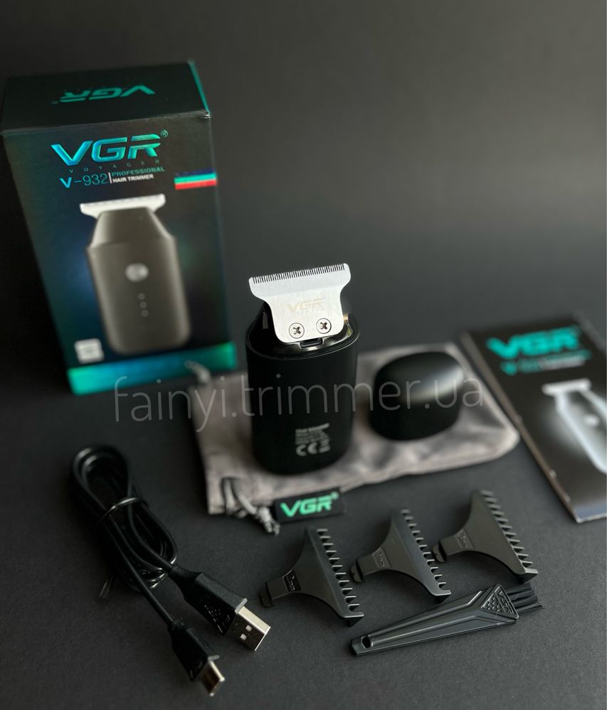 Портативний міні-тример триммер для стрижки бороди VGR V-932 барбер
