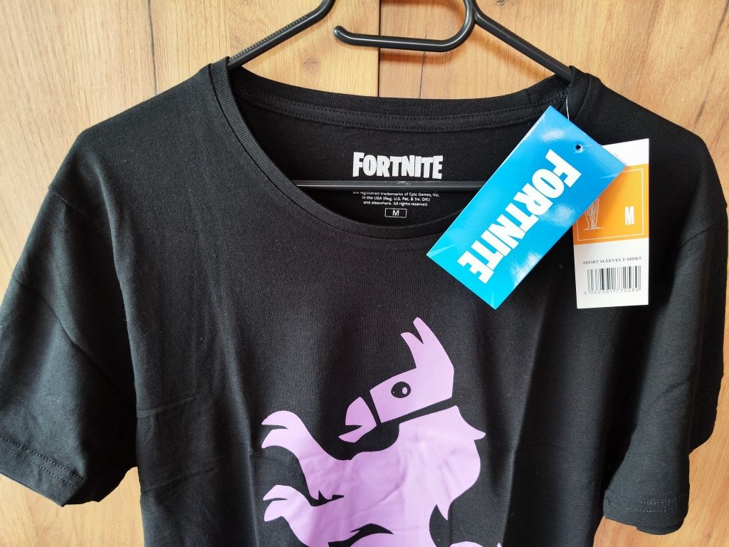 Koszulka bawełniana T-shirt dla fanów Fortnite, rozmiar M, nowa z metk