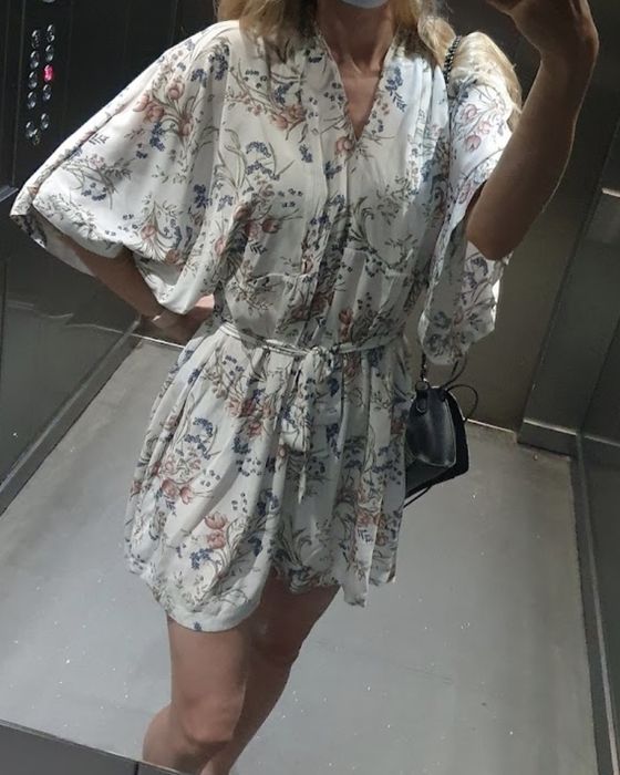 Sukienka kimono white z paskiem I zamkami do karmienia ciążowa misimi