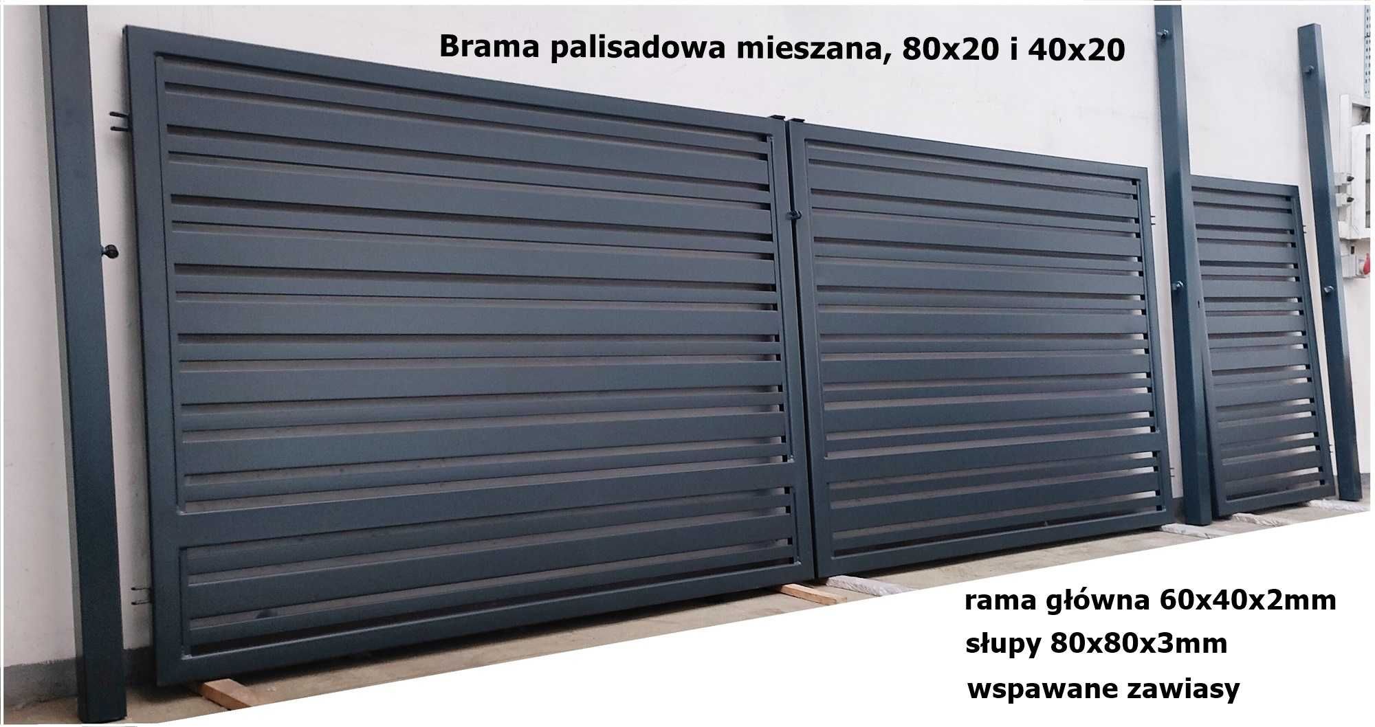 Producent bram i furtek palisadowych, profilowych, żaluzjowych, 3D