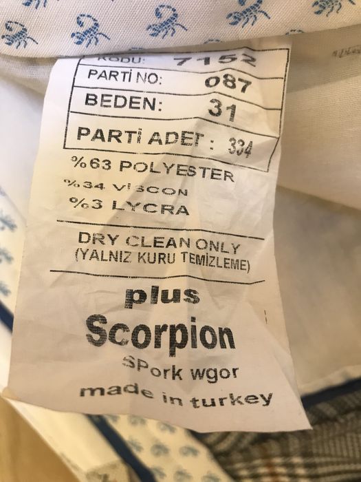 Штани чоловічі «PLUS SCORPION”