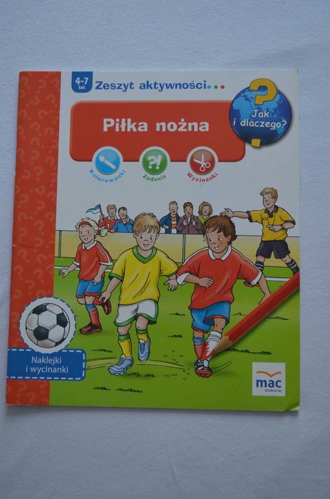 książka z naklejkami piłka nożna