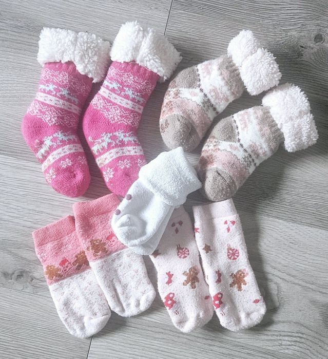 Skarpety zimowe niemowlęce.