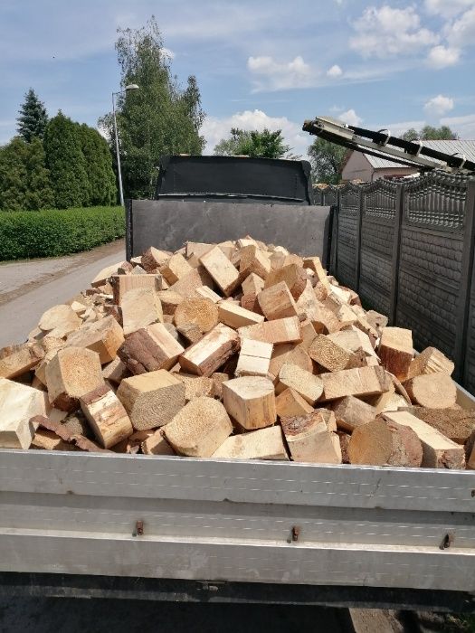 Zrębka ogrodowa- gruba, drewno opałowe, kora - możliwy transport